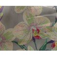 thumbnail image 4 of oneOone Georgette Viscose Fabric Leaves & Orchids Floral Decor Fabric Printed BTY 42 Inches Wide, 4 of 4