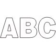 thumbnail image 2 of Permanent Adhesive Vinyl Letters & Numbers .5" 852/Pkg-White, 2 of 2