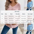 thumbnail image 3 of Women's Long Sleeve Tops Maternity Ribbed Top with Belt, Long Sleeve V Neck, Pregnancy Solid Ribbed Top Maternity Tops for Pregnancy, 3 of 7