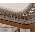 thumbnail image 4 of PURPLE LEAF Counter Height Outdoor Bar Stools Set of 2, Rattan Woven Aluminum Boho Style with Back and Cushion, All-Weather, for Garden, Kitchen Island, Patio, 4 of 8