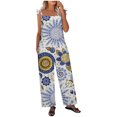 thumbnail image 1 of Birdeem Women Ladies Printed Summer Sleeveless Backless Loose Long Playsuits Rompers Jumpsuit, 1 of 11