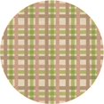 thumbnail image 1 of Ahgly Tapis Rond Lavable en Machine Intérieur Transitionnel Pérun Brun, 4 Pieds Rond, 1 of 7