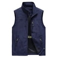 thumbnail image 1 of Jackets for Men Mens Work Clothes Jacket Solid Color Stand Collar Multiple Pockets Outdoor Sports Photography Leisure Coat, 1 of 1