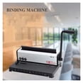 thumbnail image 3 of TD-13 Manual Spiral Binding Machine Metal Paper Book File Punching And Binding One Iron Ring Book Binding Office Supplies ,Pinpoint Punching, 3 of 7