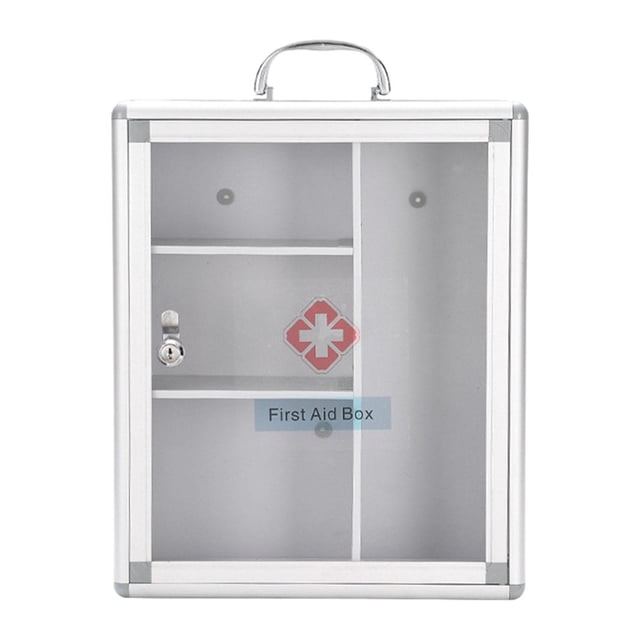 TISHITA First Aid Wall Cabinet Easy to Install Storage Case for Home Office Business L