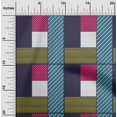 thumbnail image 2 of oneOone Cotton Poplin Blue Fabric Geometrical Sewing Material Print Fabric By The Yard 56 Inch Wide, 2 of 4