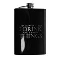 thumbnail image 1 of 8oz Noir C'est Ce Que Je Fais Flask L1, 1 of 4