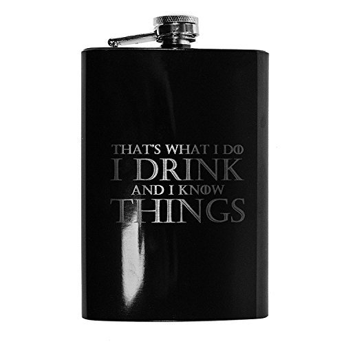 8oz Noir C'est Ce Que Je Fais Flask L1