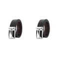 thumbnail image 3 of Langgg Mens Belt Handmade With Meticulous And Precise Craftsmanship For Any Occasion L63 Chromium Black 2Set, 3 of 6