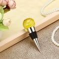 thumbnail image 3 of WIFKLSIIPG Diamond Stainless Steel Champagne Stopper Sparkling Bottle Plug Sea(Yellow), 3 of 4