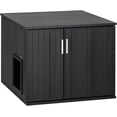 thumbnail image 1 of New Age Pet® ecoFlex ProMax LitterLoo Cat Litter Box Cover Table in Espresso with No Track Litter Mat, 1 of 8