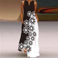 thumbnail image 3 of UPPADA Robes d'Été pour Femmes Décontractées Plage Plage Robe de Mariage, Femmes Robes Maxi Bohèmes Fluides à Fleurs Sans Manches Robes Soleil Col en V Vestidos de Verano Para Mujer Vestidos Cortos de Mujer, 3 of 5