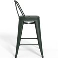 thumbnail image 4 of Simpli Home Rayne 24" Industrial Metal Counter Stool in Sage Green (Set of 4), 4 of 9
