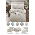thumbnail image 3 of Grace Living Ensemble de Couette en Polyester Fitzgerald - Plissée, Couleur Neutre Unie, 3 of 6