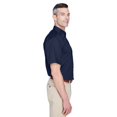 thumbnail image 3 of Harriton Chemise à Manches Courtes en Sergé pour Hommes Easy BlendTM avec Libération de Taches, 3 of 3