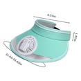 thumbnail image 3 of Kcavykas Home, Kitchen, Refrigerator Storage,Hat with Fan for Women - Fan Visor Hat - Three Gear Mediation And Large Area Sun Protection, 3 of 8