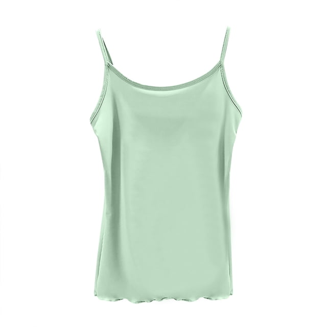 FAIWAD Womens Sleeveless Camisole Summer Workout Tank Tops Spaghetti Straps Cami Shirts Basic Going Out Tops