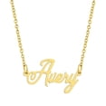 thumbnail image 1 of KISPER 18K Gold Plated Stainless Steel Personalized Name Pendant Necklace, 1 of 39