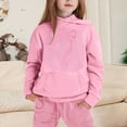thumbnail image 2 of FhsagQ Outfits for Girls Children's Hoodie Set with Bow Print Girls Spring Outfits Size 8/9 Spring 12-13 Years, 2 of 4