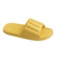 thumbnail image 1 of Mens and Womens Home Slippers Simplicity Solid Color Quick Drying Soft Sole Comfortable Non-Slip Indoor and Outdoor EVA Slippers Yellow-04, 1 of 1