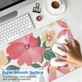 thumbnail image 2 of Grandes Fleurs Rouges et Fleurs Jaunes Tapis de Souris Gaming Imperméable Antidérapant pour Bureau Maison Travail Gaming Base en Caoutchouc Tapis de Souris avec Bords Cousus 31.5x11.8 Pouces, 2 of 7