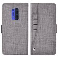 thumbnail image 4 of OnePlus 8 Pro Case, iCoverCase Genuine Leather Wallet Case Slim Fit Folio Book Design with Stand and Card Slots Flip Case Cover for OnePlus 8 Pro (Gray), 4 of 5