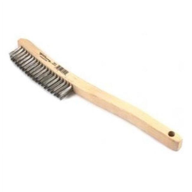 Forney Industries Inc 70521 Brosse à Rayures en Fil d'Acier Inoxydable avec Manche en Bois