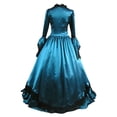 thumbnail image 2 of UPPADA Liquidation Robes d'Invitée de Mariage pour Femmes Hiver Robe à Manches Longues Grande Taille Robe Évasée Robe Maxi de Cocktail pour Femmes Robes de Soirée Ajustées Robe d'Été en tulle Noir, 2 of 5