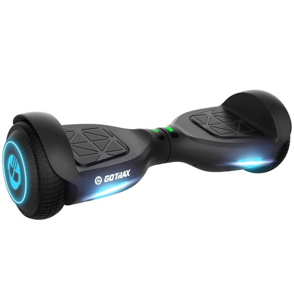 Gotrax EDGE 6.5" Hoverboard with LED Wheels & Headlight, Dual 200W Motors, UL2272 Certified Self-Balancing Scooter for Kids & Adults, Up to 10 km/h Speed and 5 km Range,Black