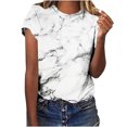 thumbnail image 2 of CEHVOM Mode Femmes Été Demi-Manche Pull Couleur Unie Casual Chemisier Tops, 2 of 4