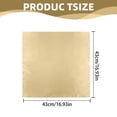 thumbnail image 3 of MVRLSH Napperons de Cuisine 1PCS Serviettes en Tissu 43*43cm Serviettes de Table Lavables pour Restaurant Mariage et Vacances Serviettes Réutilisables Champagne, 3 of 9