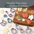 thumbnail image 4 of Ensemble de 10 emporte-pièces à biscuits en acier inoxydable Holiday Time, 4 of 8