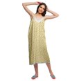 thumbnail image 1 of Moomaya Robe de Nuit Imprimée pour Femmes, Col en V, Bretelles Spaghetti, 1 of 6
