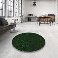 thumbnail image 4 of Ahgly Company Machine Washable Indoor Rectangle Transitional Deep Emerald Green Area Rugs, 8' x 10', 4 of 7