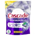 thumbnail image 1 of Cascade Platinum Plus Dishwasher Pods, Dish Detergent ActionPacs, Clean Lemon 21CT, 1 of 9