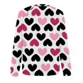thumbnail image 5 of Chemise de Saint-Valentin pour Femmes 2024 Col Rond Chemises Décontractées Cœur d'Amour Graphiques Tees Manches Longues Amples Pull Tops Mode Vacances T-Shirt, 5 of 5
