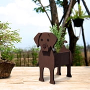 Garden Art Crafts Dog Flower Pot Storage Garden Decoration Art