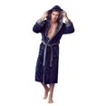 thumbnail image 1 of Mens Plush Robe with Slipper Set - BOSS - Men Bathrobe Collection - Lifetime Durable, Curated Hotel Spa Robe with Hood & Pockets - Anti-Slip Belt - Breathable Yet Warm - Won’t Pill, Tear or Darken, 1 of 5