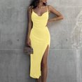 thumbnail image 1 of EGNMCR Robes d'Été pour Femmes Tendance 2024 Mode Robe de Printemps, d'Été et Décontractée pour Femme à une Épaule Sans Manches de Couleur Unie, 1 of 6