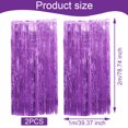 thumbnail image 4 of Langgg Rideau à Franges 6.5 Pieds 0pcs Décorations de Fête Rideau en Guirlande Toile de Fond Violet 6.5 Pieds 2Ensemble, 4 of 6