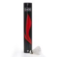 thumbnail image 1 of Li-Ning G - 600 Badminton Goose Feather Shuttlecock , Cork Base - Hybrid | White , Pack Of 12, 1 of 2