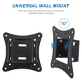 thumbnail image 3 of Support Mural Universel pour Écran LCD LED de 14 à 27 Po, Hauteur Réglable, Moniteur Rétractable Mural pour VESA TV-C12, 1 x Support Mural Universel pour Téléviseur, Noir, 3 of 8