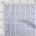 thumbnail image 2 of oneOone Cotton Flex White Fabric Floral Craft Projects Decor Fabric Printed By The Yard 40 Inch Wide, 2 of 4