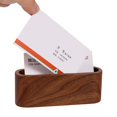 thumbnail image 4 of Akozon Business Card Holder 1Pc Creative Wooden Case Storage Box Organizer Office Desktop Ornaments, 4 of 5