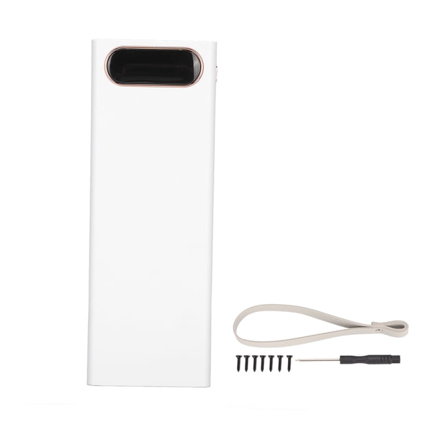 Banque d'Alimentation DIY, Grand Application Grande Capacité Chargeur de Batterie Intelligent Double Sortie USB pour Téléphone Mobile Blanc