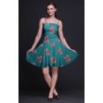 thumbnail image 2 of Bimba Robe Soleil Mini à Taille Smockée pour Femmes à Imprimé Floral Tenue de Fête d'Été-Xxx-Grand, 2 of 5