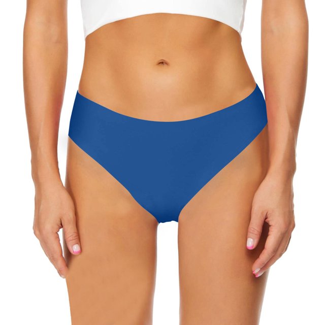 Swstbby Culottes pour Femmes, Ceinture Adhésive Taille Basse Invisible String Sans Couture Bleu TTTTG