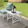 thumbnail image 4 of Crosley Kaplan Table d'Appoint de Patio à Lattes en Métal, Blanc, 4 of 7