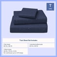 thumbnail image 3 of Mainstays Kids Microfiber Bed Sheet Set, Twin, Space, 3 Pieces, 3 of 8