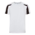 thumbnail image 1 of Just Cool Mens Contrast Cool Sports Plain T-Shirt, 1 of 3